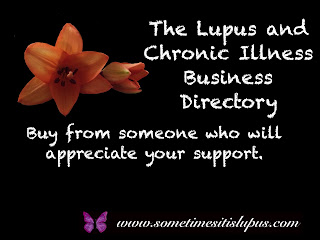 Text: The Lupus and Chronic Illness Business Directory. Buy from someone who will appreciate your support