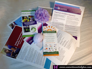 Image: Information brochures and stressball "brain" from Fresh Futures Market.