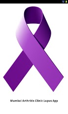Purple lupus awareness ribbon